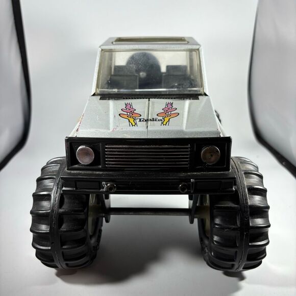 Vintage 1980s Tonka Suzuki Commando Samurai Red Pressed‎ Steel 4x4 Toy Truck - Picture 3 of 7